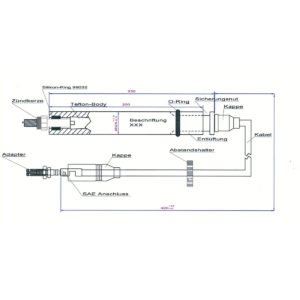 9153307-LL-04 Leads Teflon Extension for Man E3262LE202