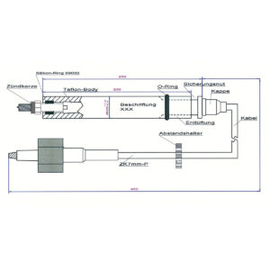 9153309-LL-08 Leads Teflon Extension for Man E3262LE232