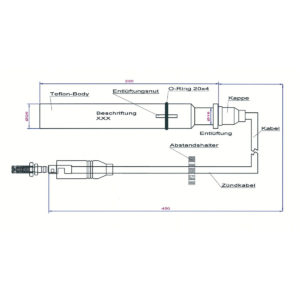 9153311-01-450 Leads Teflon Extension for Man E3262LE202