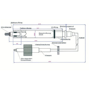 915331107 Leads Teflon Extension for Man EE3262LE212