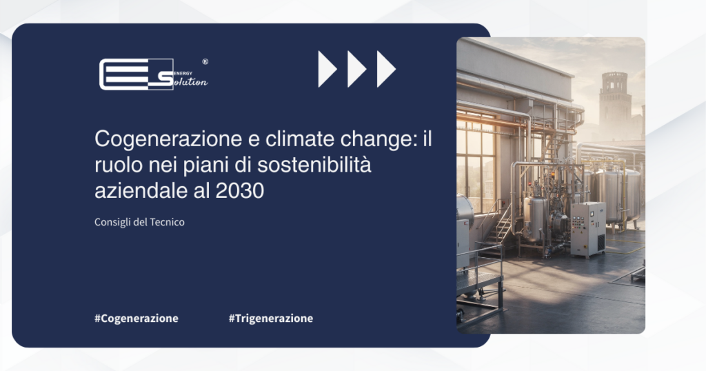 Cogenerazione e climate change il ruolo nei piani di sostenibilità aziendale al 2030